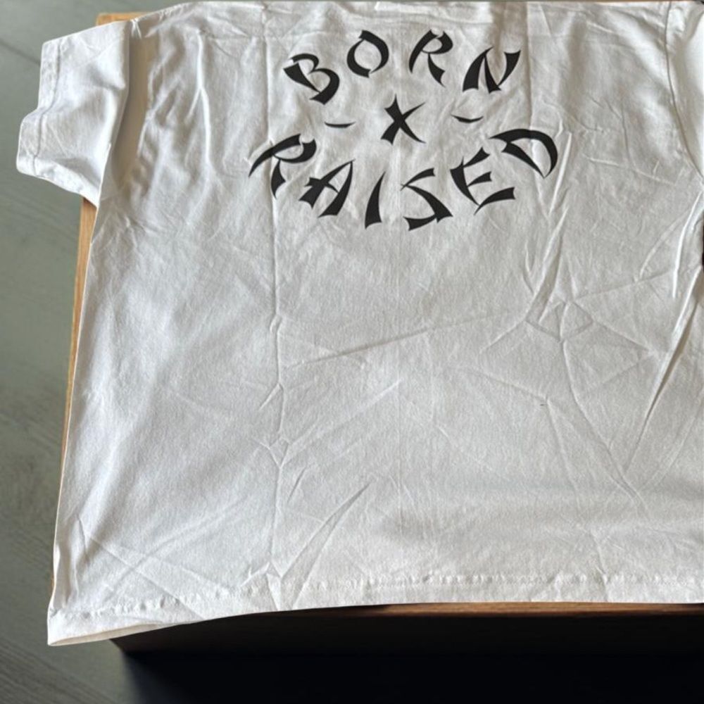 Born x Raised White Tee XXL Mens Streetwear Graphic Shirt LA Brand New - Picture 3 of 7